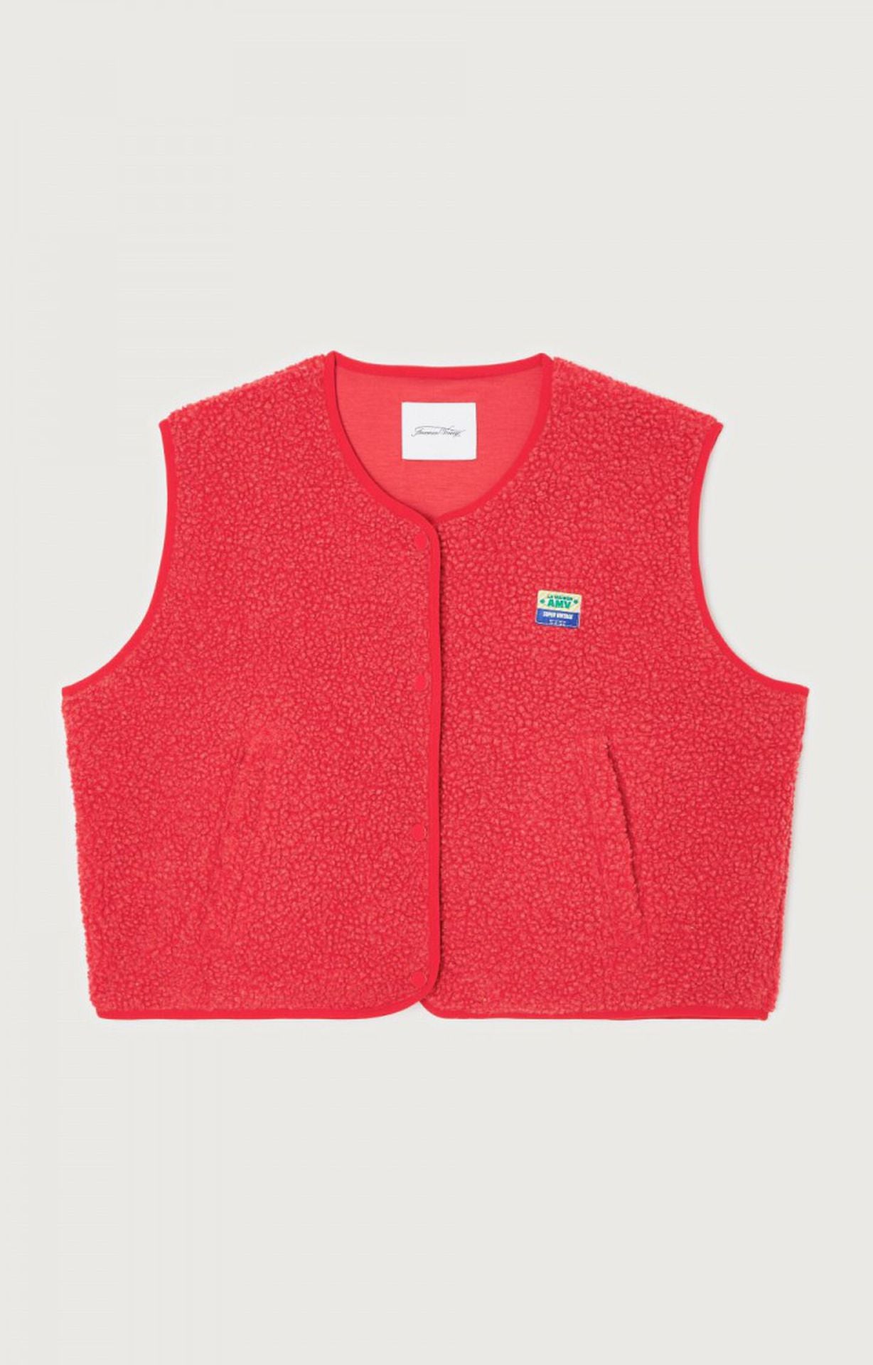 Nevaeh | Women's Button Front Sleeveless Pockets Vest
