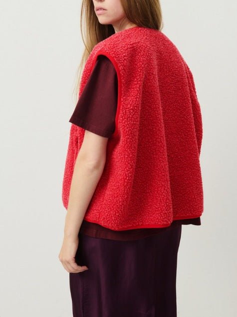 Nevaeh | Women's Button Front Sleeveless Pockets Vest