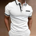 Noah | Men’s Contrast Trim Short Sleeve Polo Shirt
