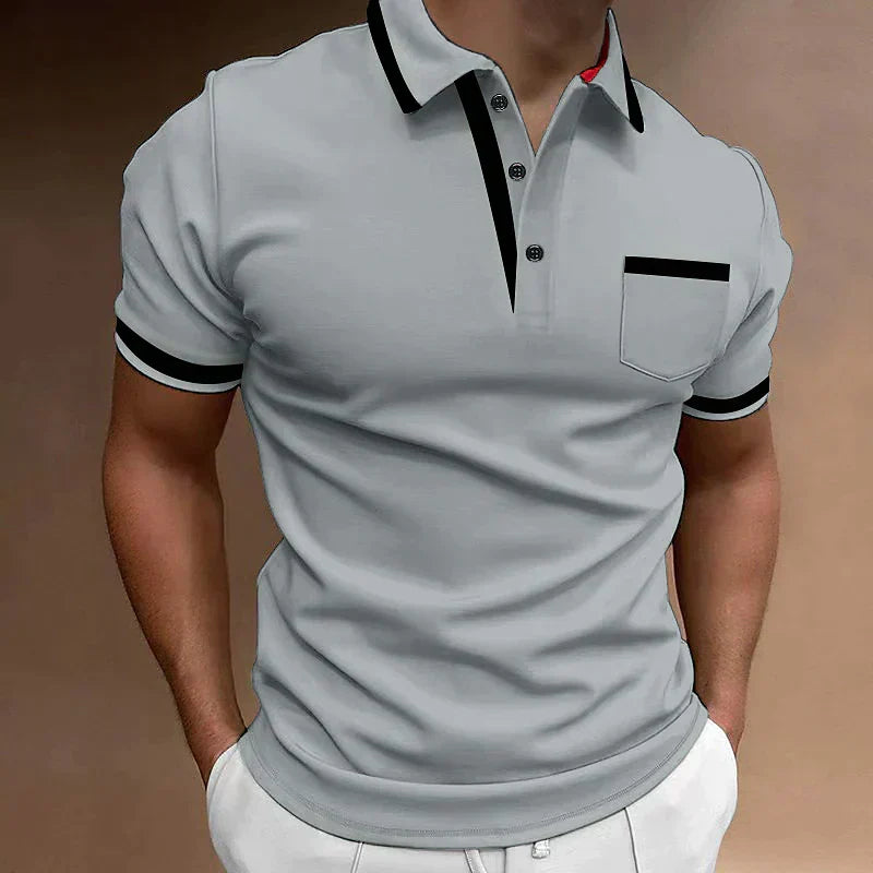 Noah | Men’s Contrast Trim Short Sleeve Polo Shirt