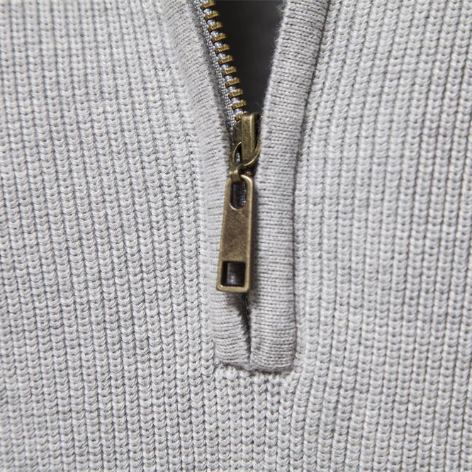 Norman | Men’s Zip Front Stand Collar Polo Shirt