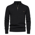 Norman | Men’s Zip Front Stand Collar Polo Shirt