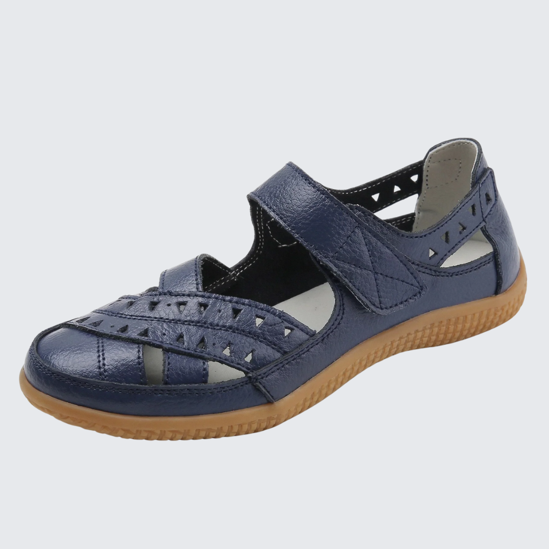 Patricia | Women’s Closed Toe Laser Cut Summer Sandals
