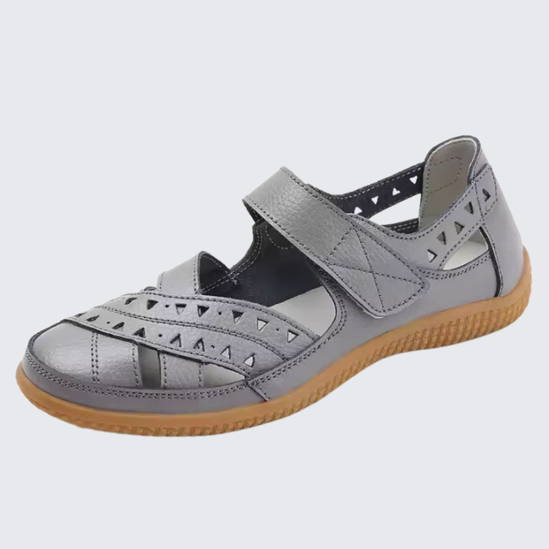 Patricia | Women’s Closed Toe Laser Cut Summer Sandals