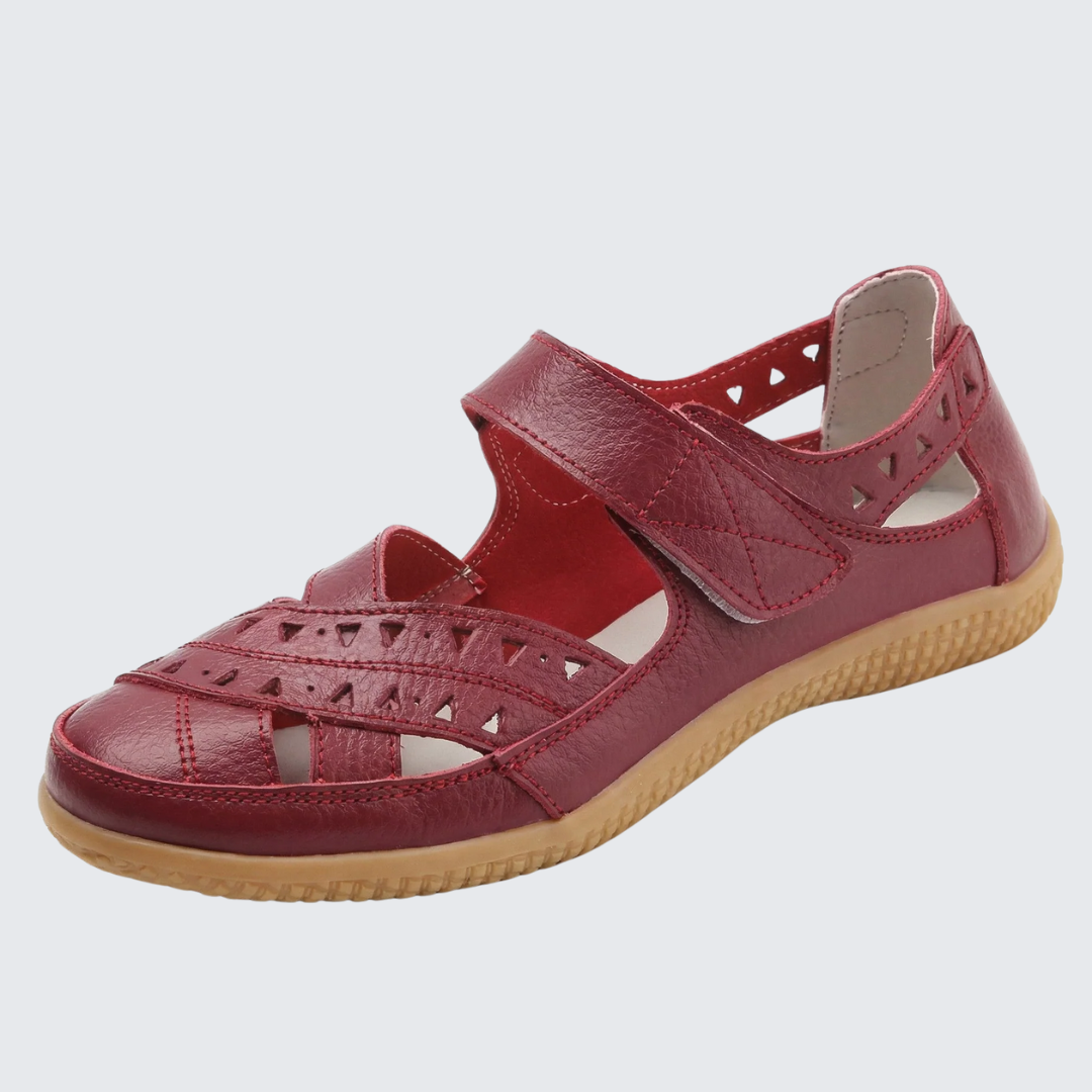 Patricia | Women’s Closed Toe Laser Cut Summer Sandals
