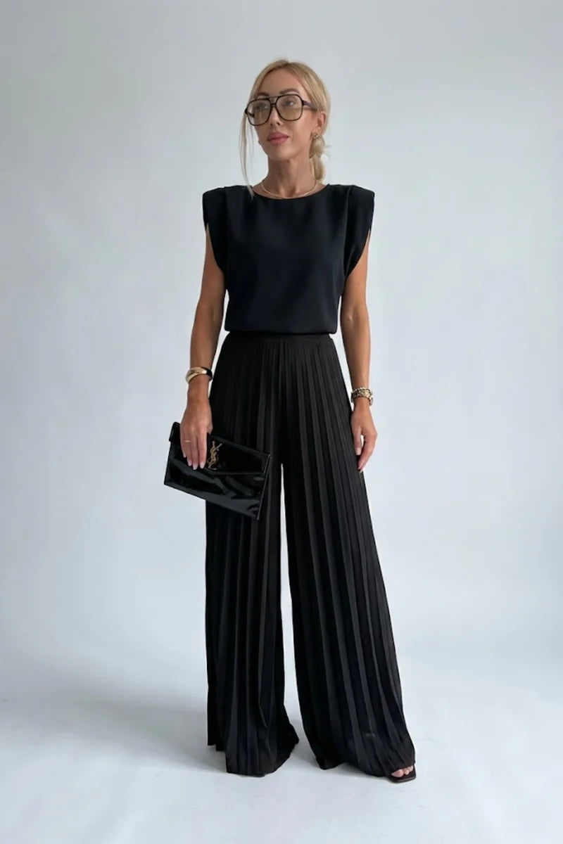 Patricia | Women’s Round Neck Sleeveless Matching Set