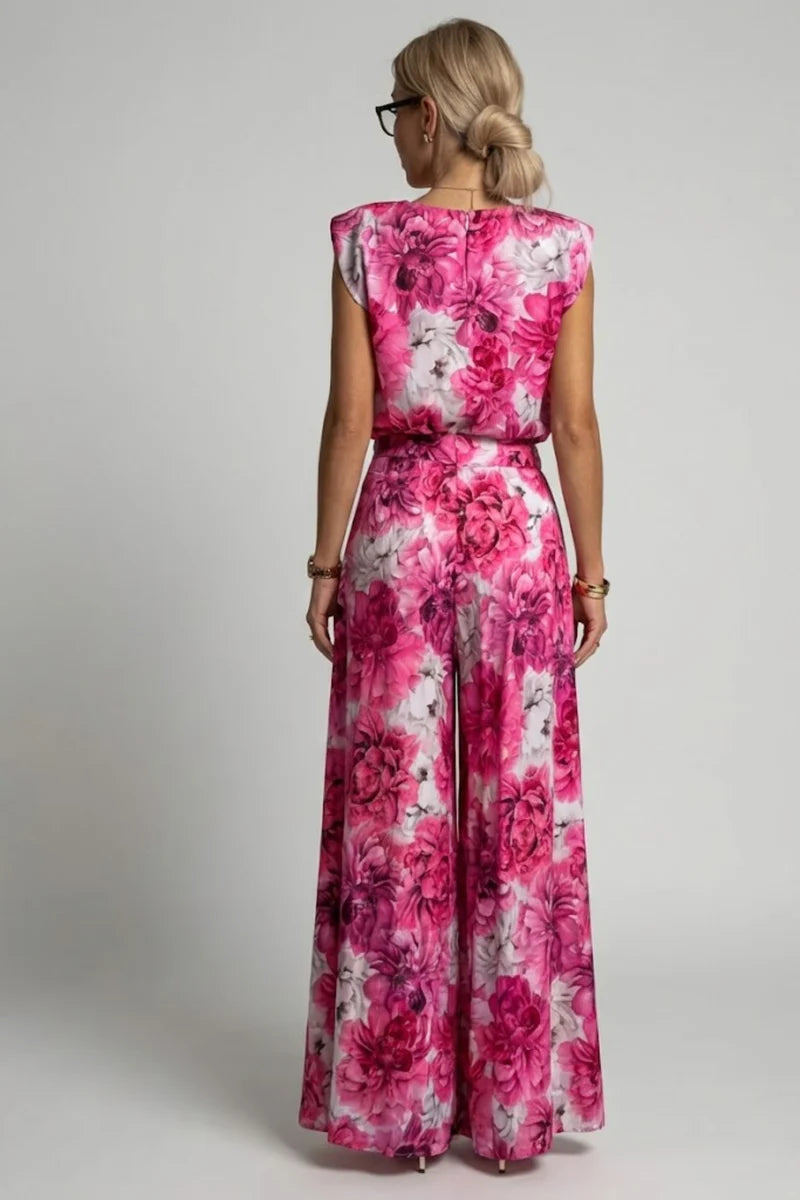 Patricia | Women’s Round Neck Sleeveless Matching Set