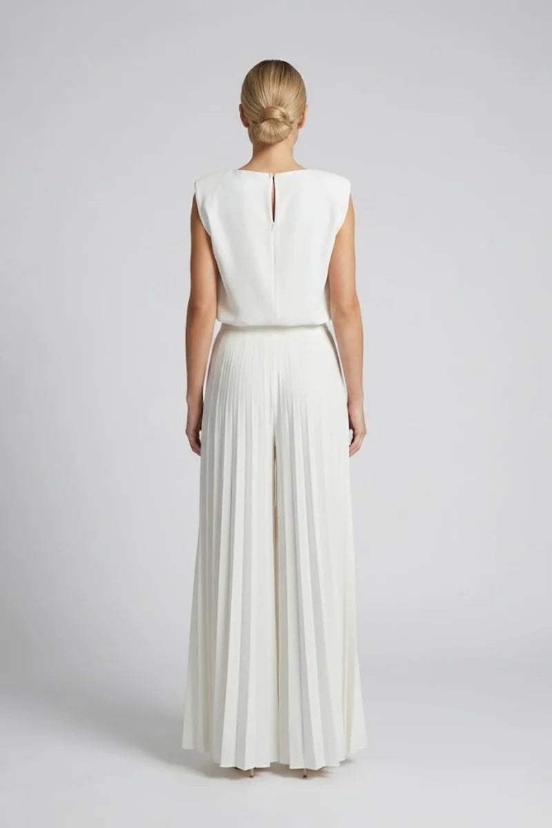 Patricia | Women’s Round Neck Sleeveless Matching Set