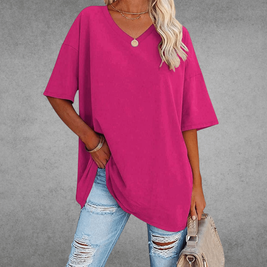 Phoebe | Women’s Half Sleeve V Neck Summer T Shirt
