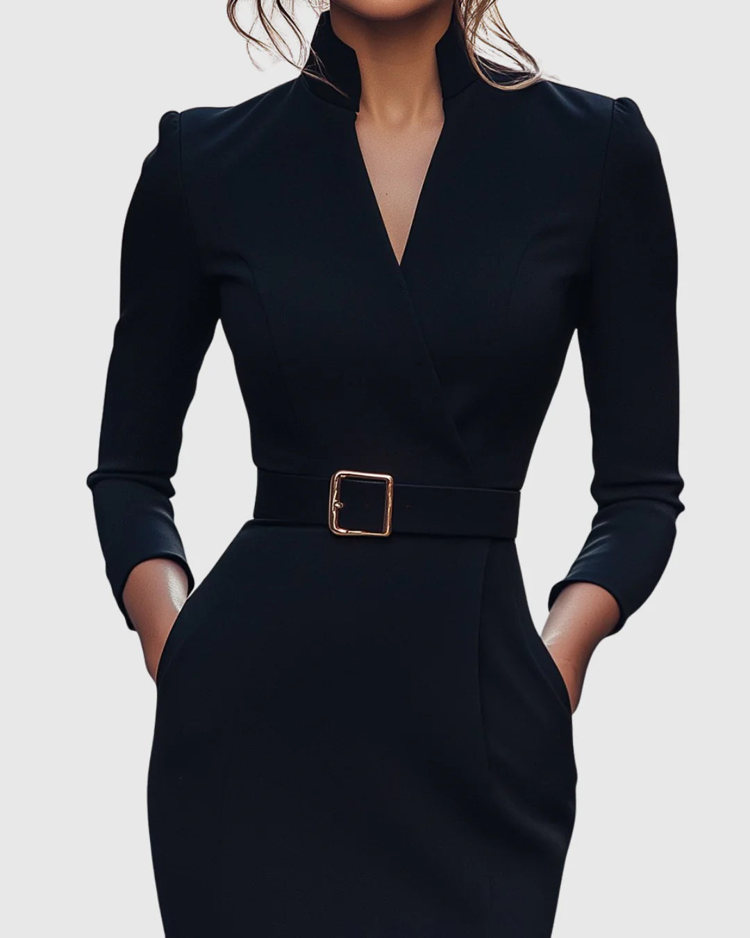 Poppy | Women’s V Neck Belted Midi Dress