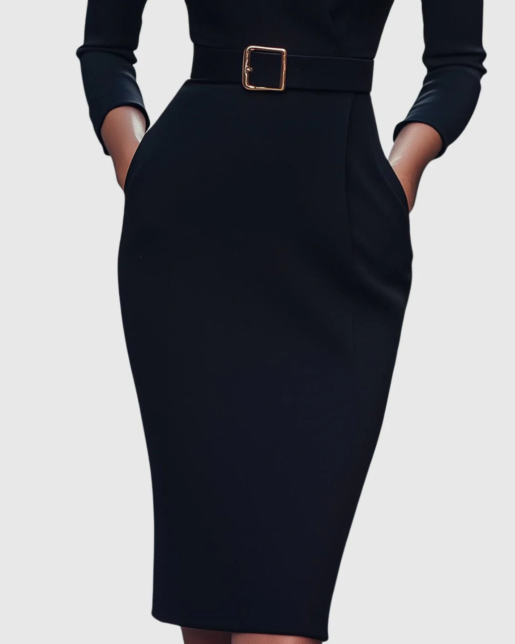 Poppy | Women’s V Neck Belted Midi Dress