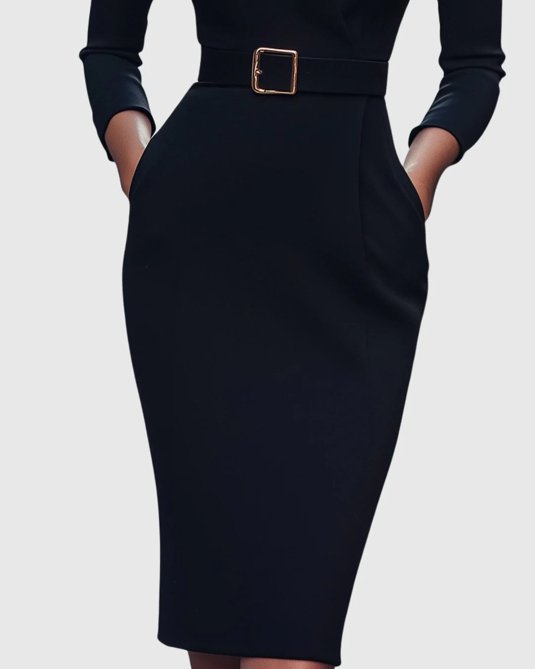Poppy | Women’s V Neck Belted Midi Dress