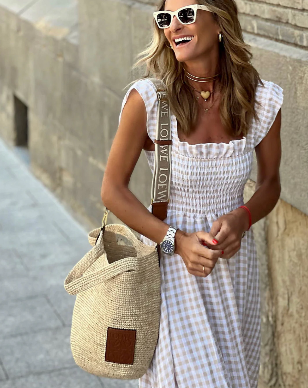 Rachelle | Women's Smocked A Line Square Neck Maxi Dress