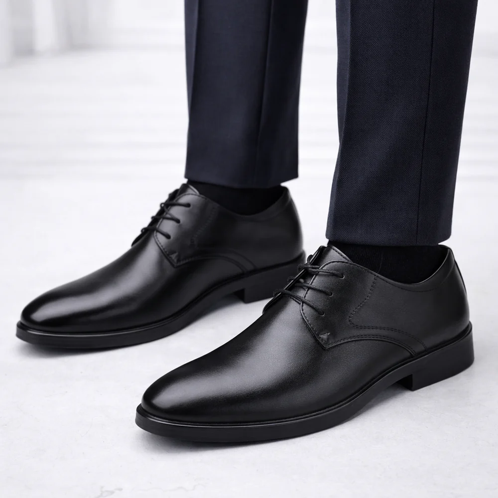 Randy | Men's Lace-Up Pointed Toe Derby Dress Shoes
