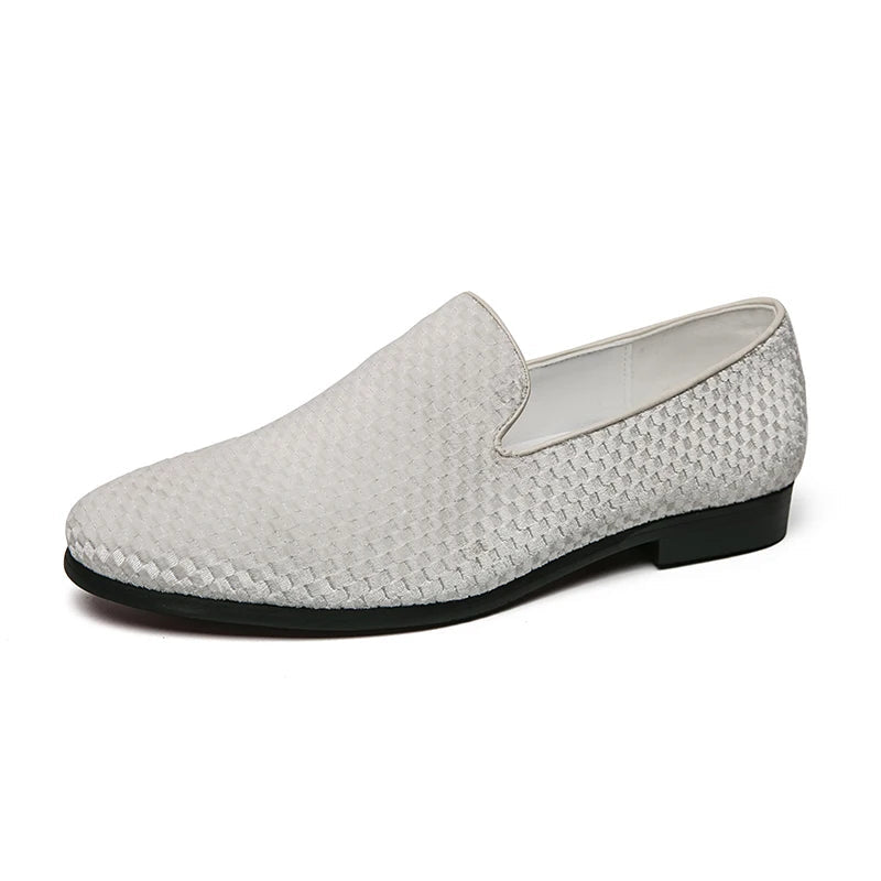 Regina | Men's Textured Closed Toe Slip-On Dress Loafers
