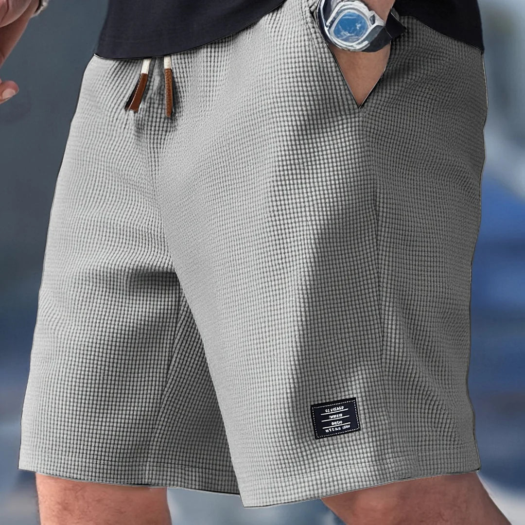 Richard | Men’s Summer Waffle Knit Drawstring Shorts