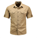 Roderick | Men’s Collared Button-Front Short Sleeve Shirt