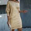 Rosalind | Women's Sequin Bodycon One Shoulder Mini Dress