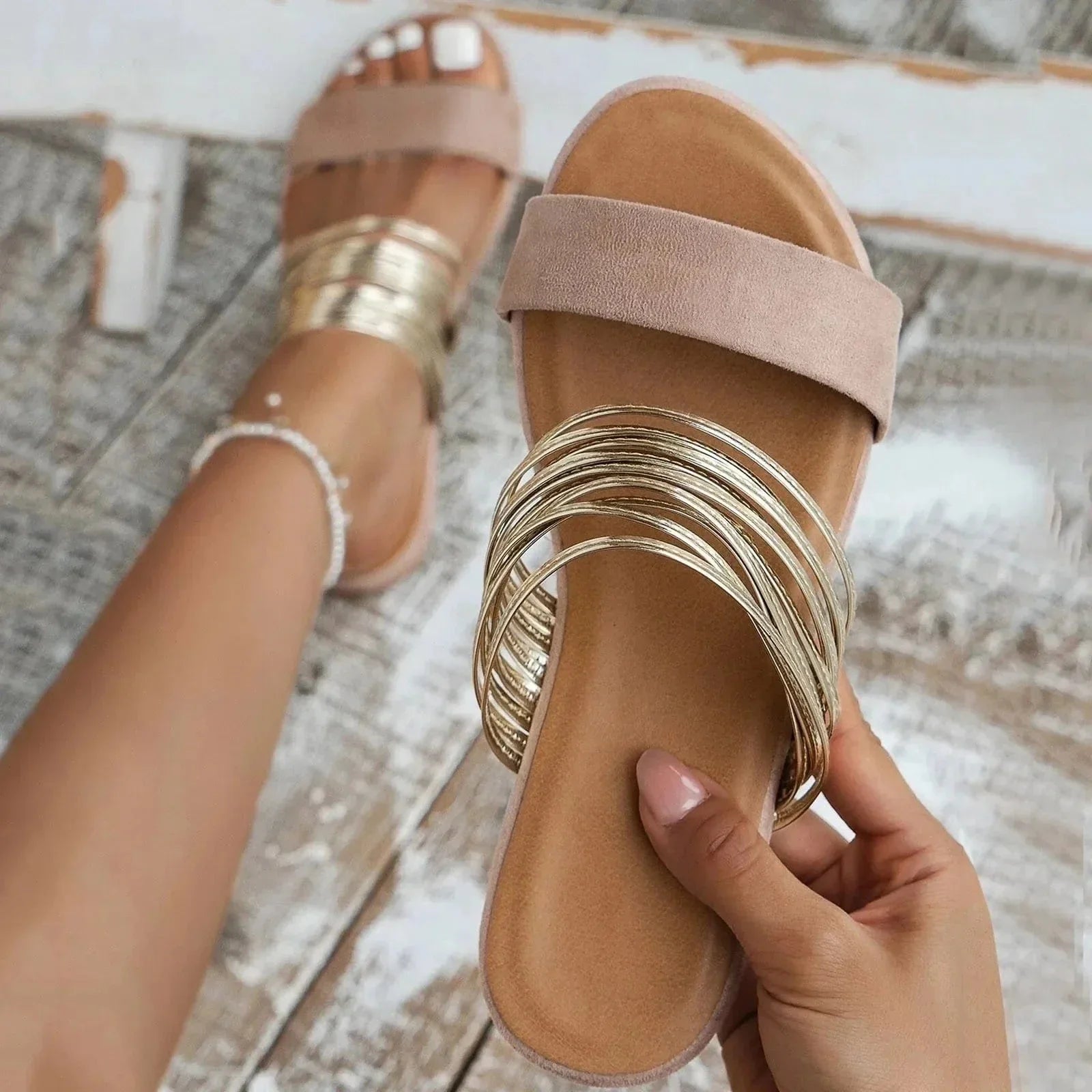 Rosamund | Women's Slip-On Round Toe Open Back Slides