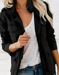 Rosanna | Women's Zip-Up Long Sleeve Pockets Utility Jacket