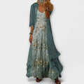Rose | Women’s Two Piece Printed Floral Maxi Dress Set