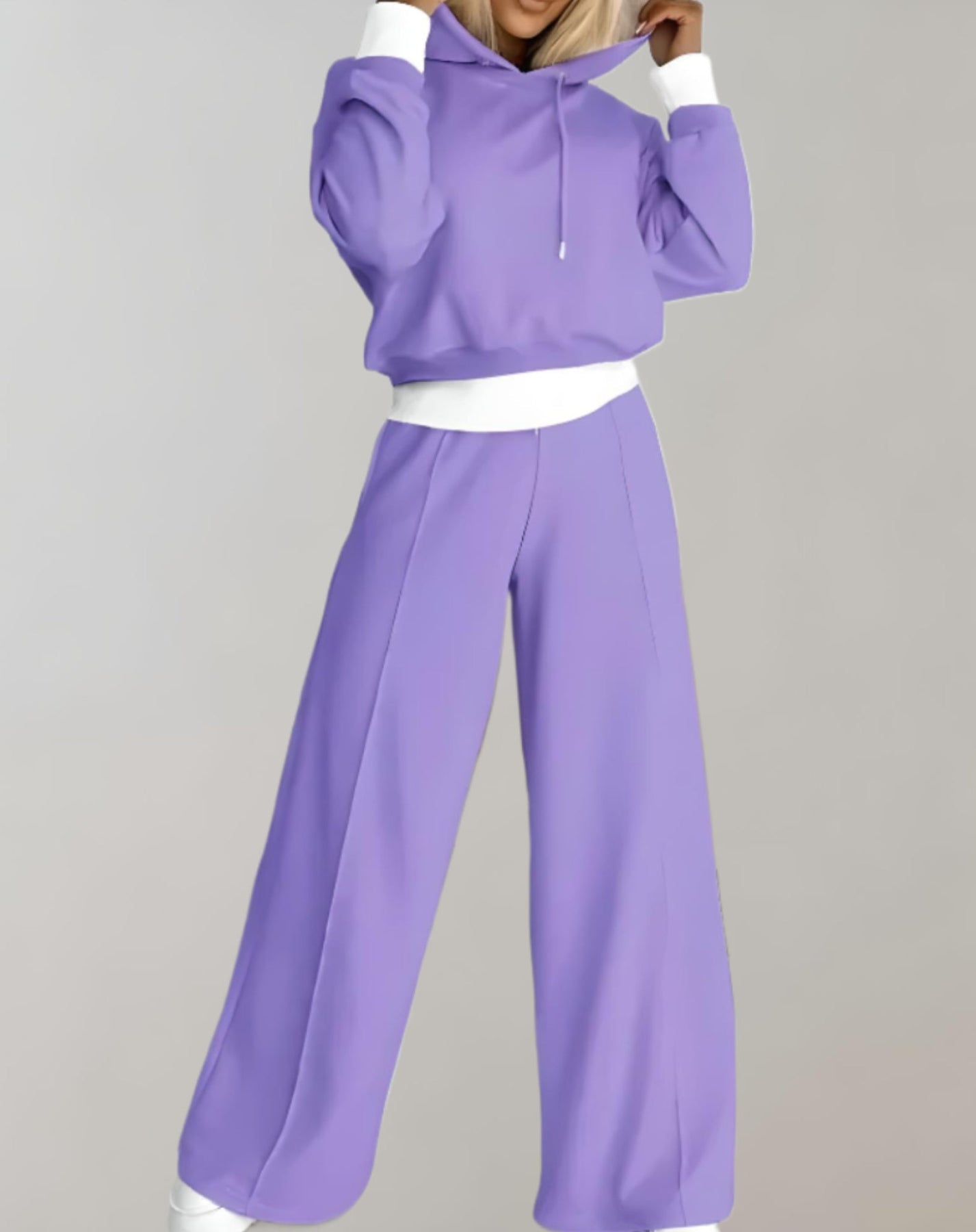 Rosie | Women's Wide Leg Drawstring Two Piece Matching Set