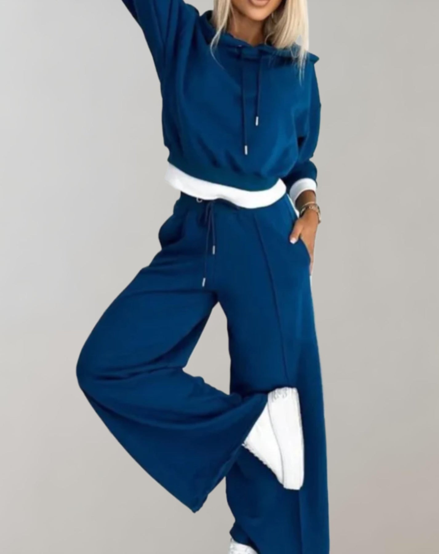 Rosie | Women's Wide Leg Drawstring Two Piece Matching Set
