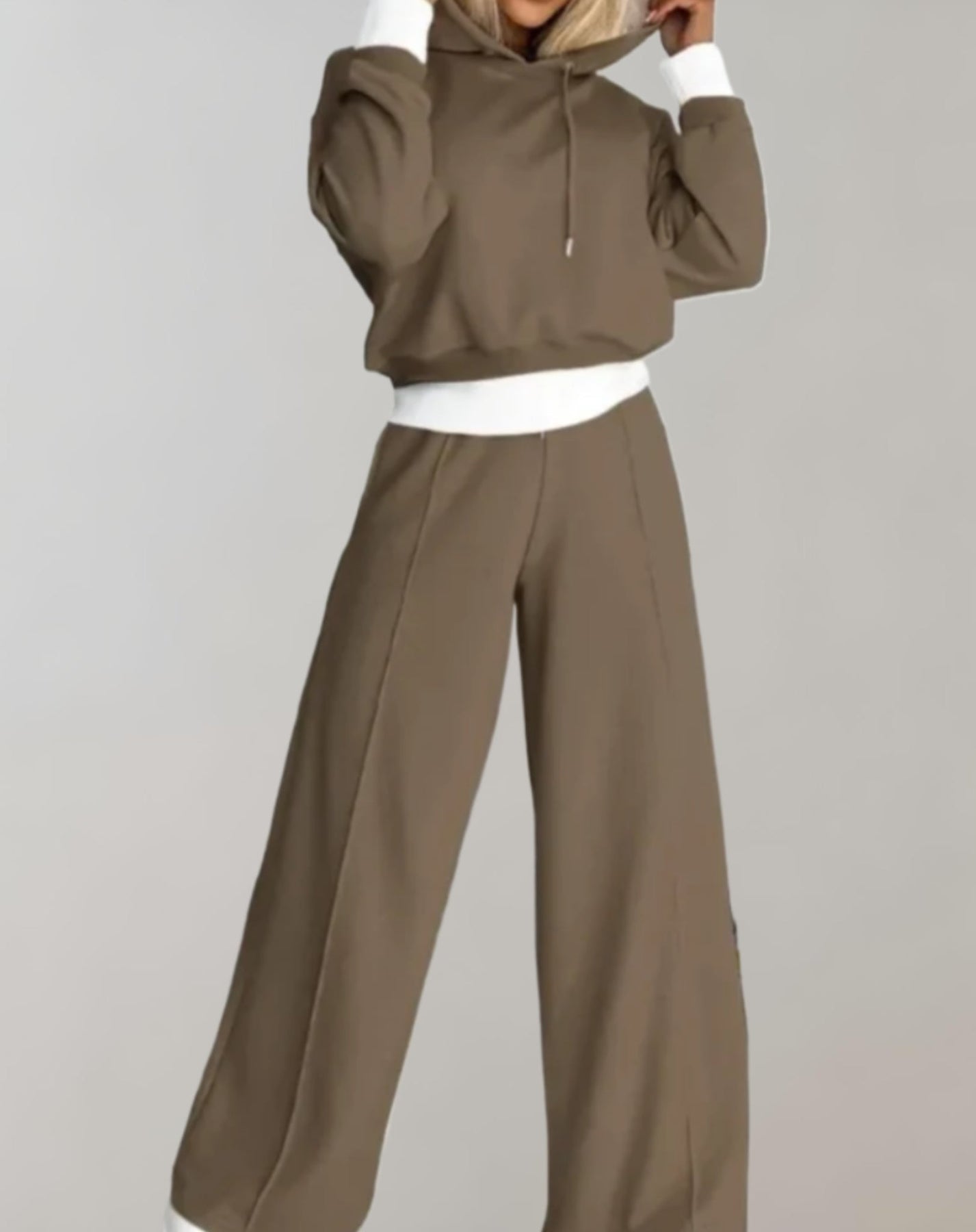 Rosie | Women's Wide Leg Drawstring Two Piece Matching Set