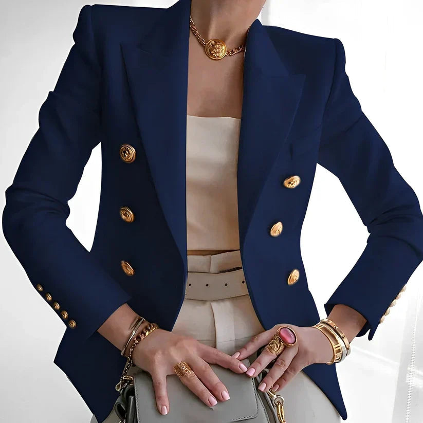 Ruthanne | Women's Double Breasted Button Front Blazer