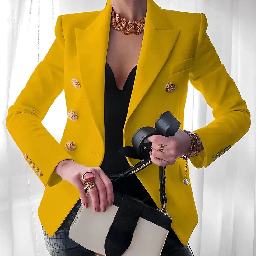 Ruthanne | Women's Double Breasted Button Front Blazer