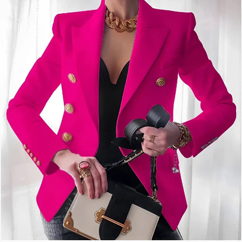 Ruthanne | Women's Double Breasted Button Front Blazer