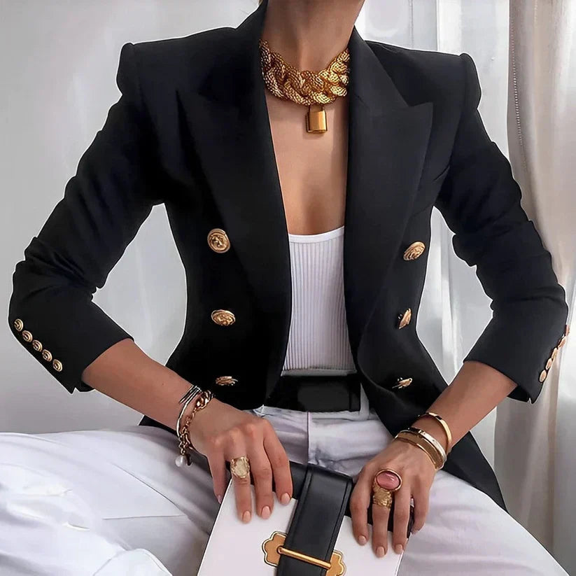 Ruthanne | Women's Double Breasted Button Front Blazer