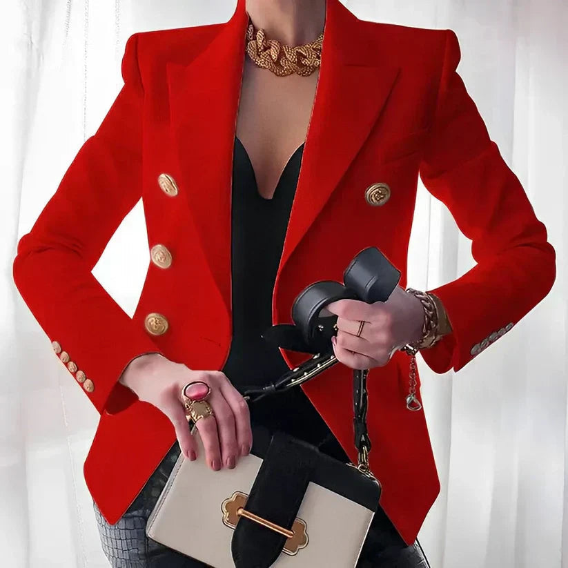 Ruthanne | Women's Double Breasted Button Front Blazer