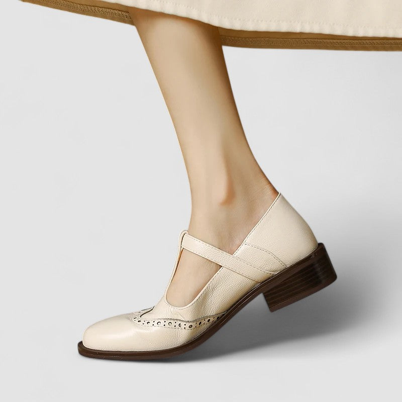 Sherry | Women's Buckle Strap Low Block Mary Jane Shoes