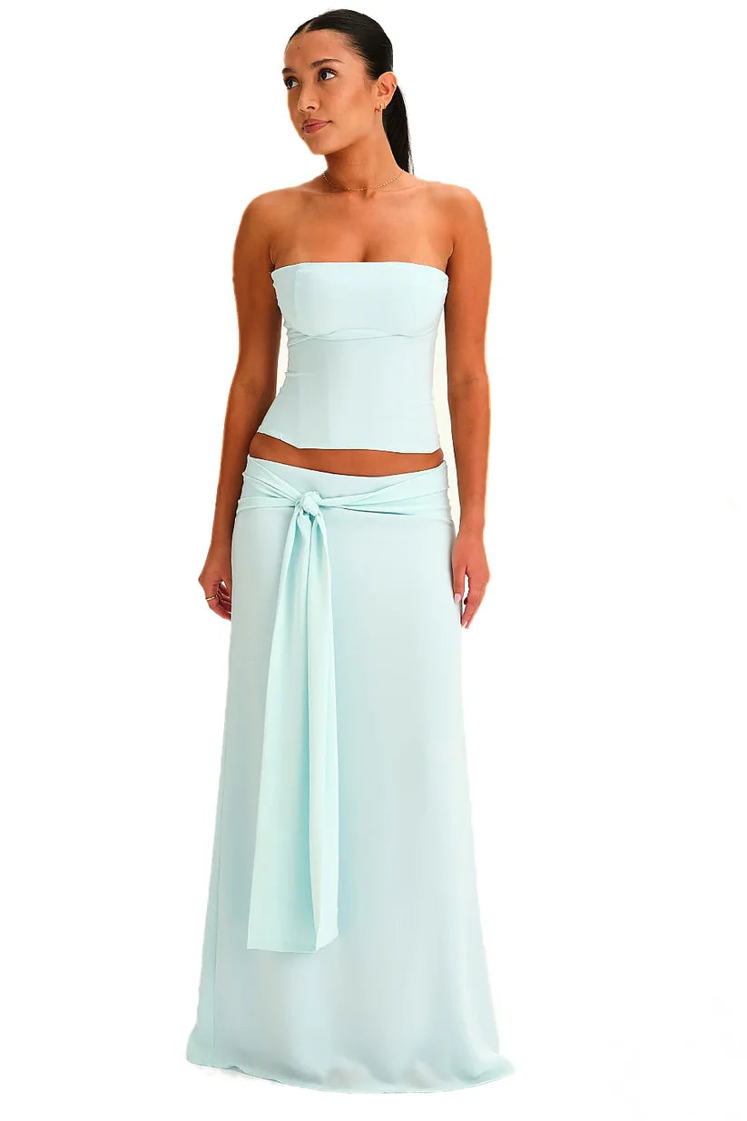 Sonia | Women’s Off Shoulder High Waisted Open Back Two Piece Set