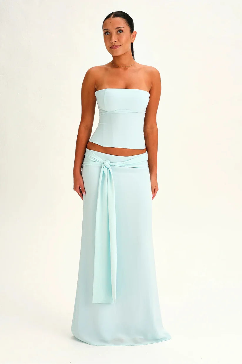 Sonia | Women’s Off Shoulder High Waisted Open Back Two Piece Set