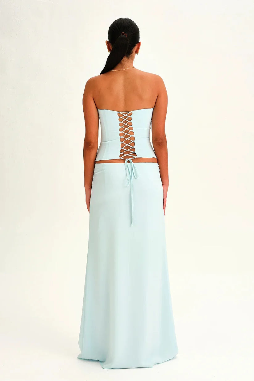 Sonia | Women’s Off Shoulder High Waisted Open Back Two Piece Set