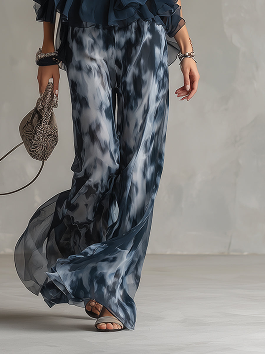 Sonja | Women's Halter Neck Wide Leg Two Piece Set