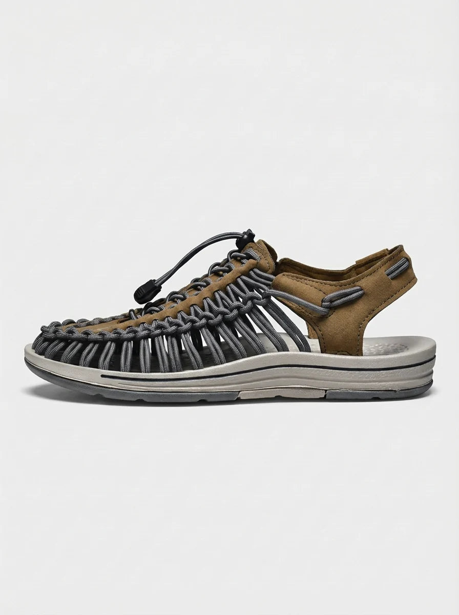 Theo | Men’s Round Toe Adjustable Strap Summer Sandals
