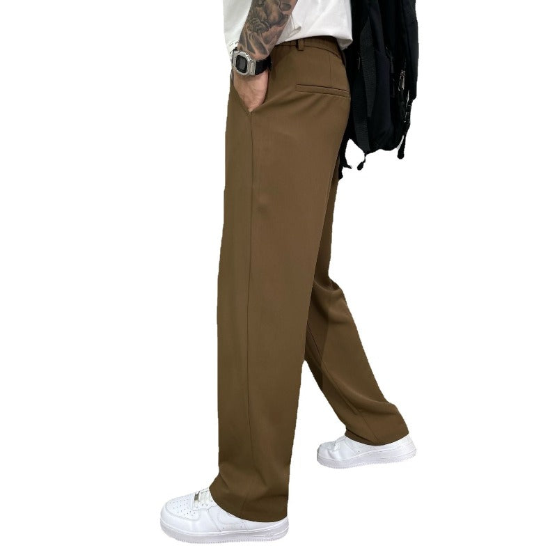 Thomas | Men’s Straight Leg Pleated Pants