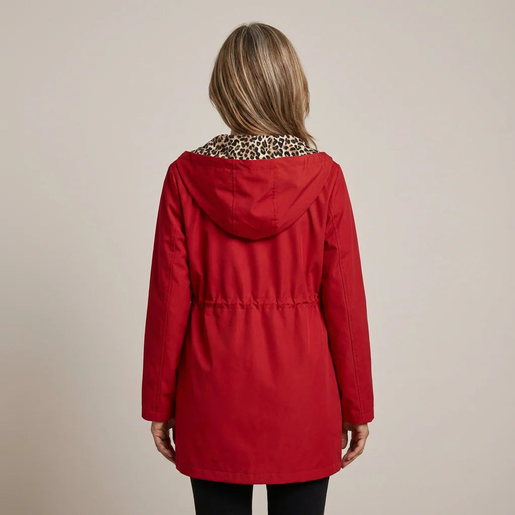 Trisha | Women’s Long Sleeve Reversible Hooded Zip Front Jacket