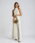 Willow | Women’s Sleeveless Backless Wide Leg Two Piece Set