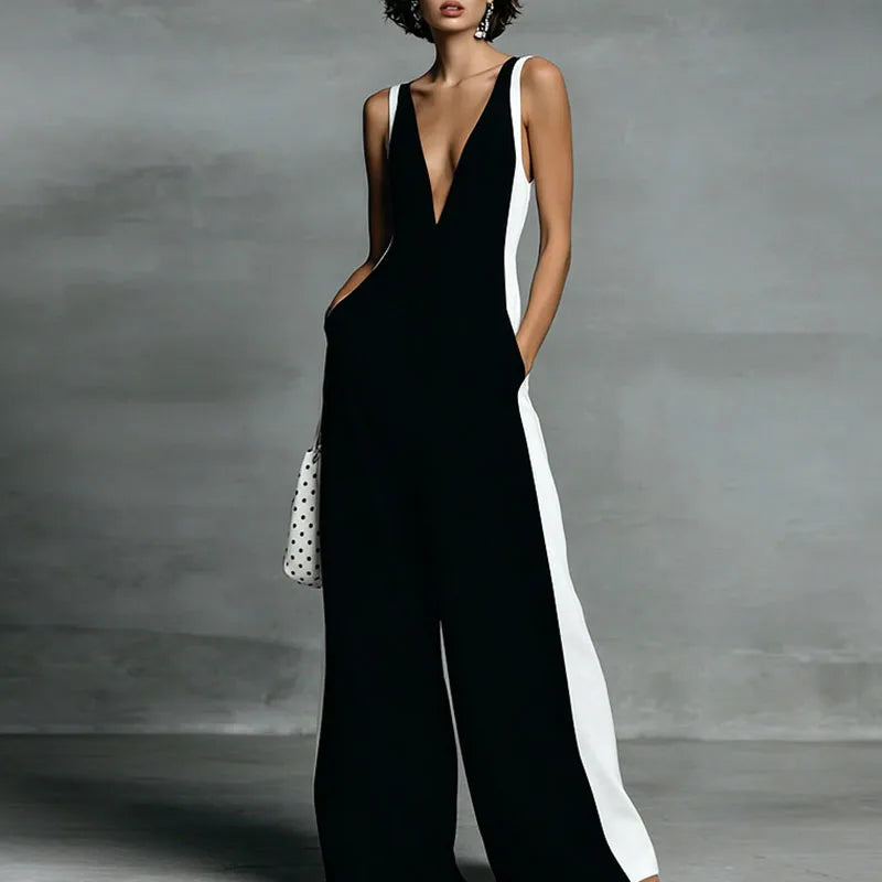 Xiomara | Women's High Waisted Wide Leg Summer Jumpsuit